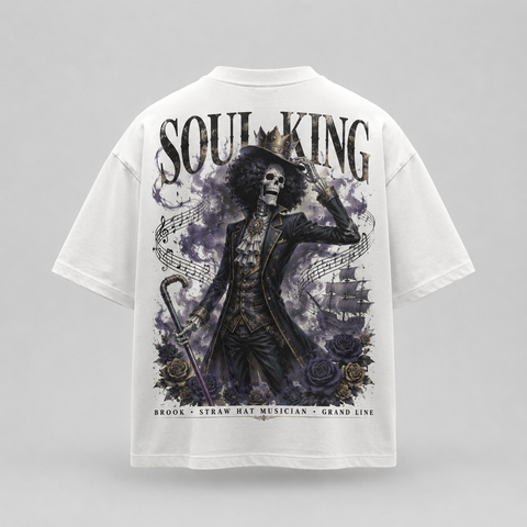 Brook One Piece Anime Graphic Tee - Soul King