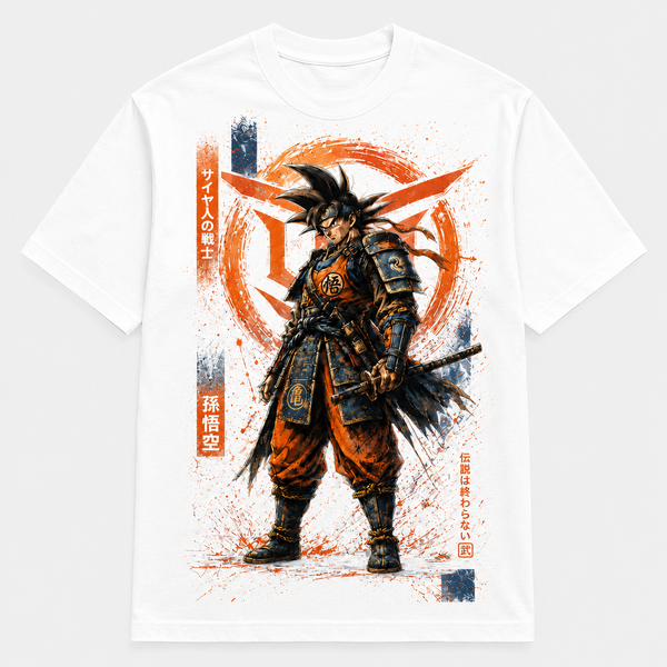 The Legend Endures - Goku Reimagined in Samurai Ink - mockup