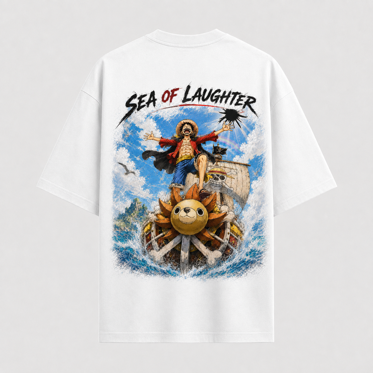 Sea Of Laughter - Luffy, Open Arms And Open Horizon - mockup