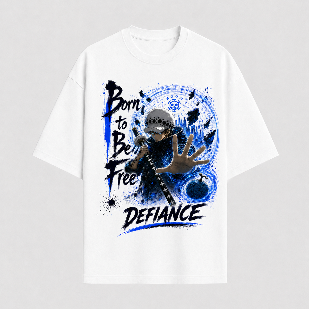 Born to Be Free - Trafalgar Law and the Blue Room of Defiance - mockup