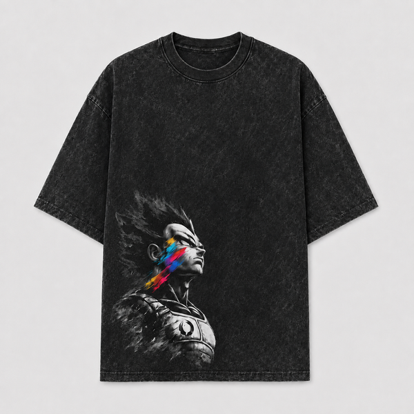Vegeta in Profile - Pride, Monochrome and a Streak of Colour - mockup