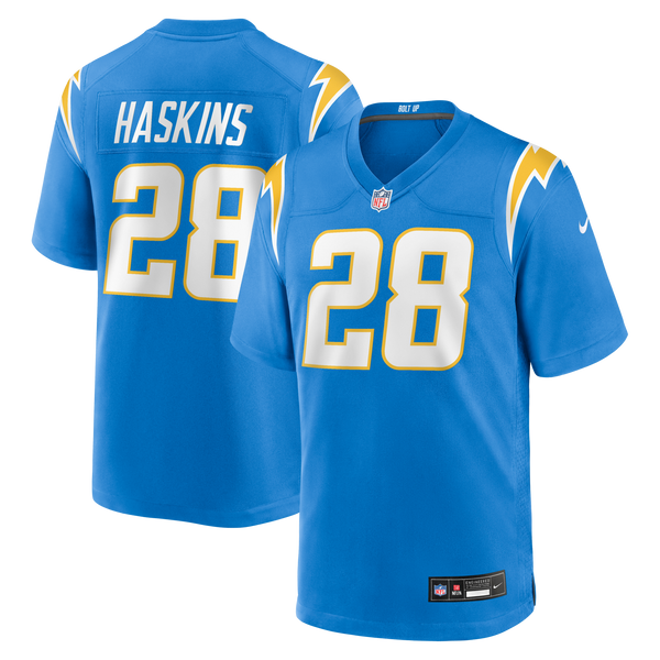 Los Angeles Chargers Hassan Haskins Nike Powder Blue Team Game Jersey