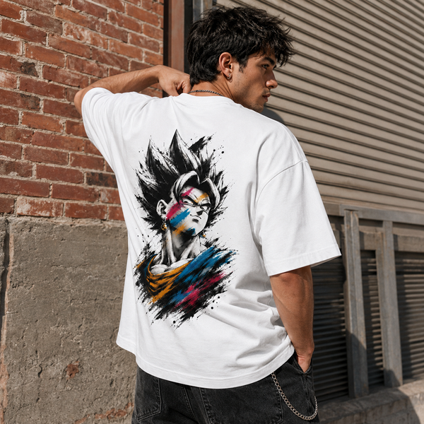 Ink and Attitude - Vegito in Colour-Split Brushwork - lifestyle