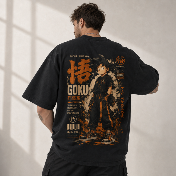 Pure Heart, Quiet Stance - Goku Streetwear Graphic Tee - lifestyle