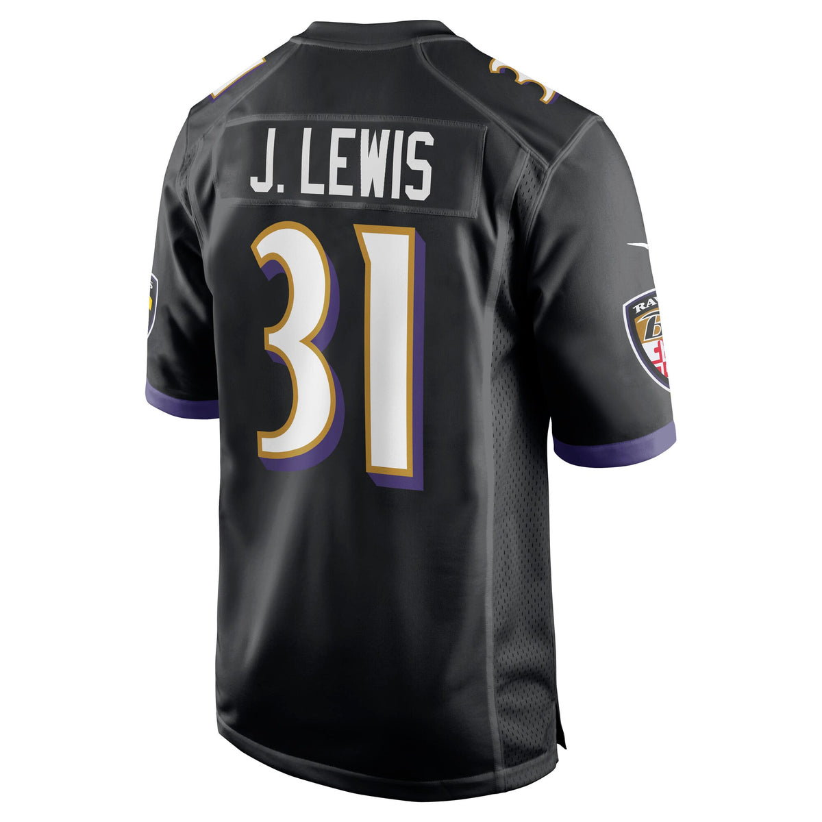 Baltimore Ravens Jamal Lewis Nike Black Retired Player Alternate Game Jersey