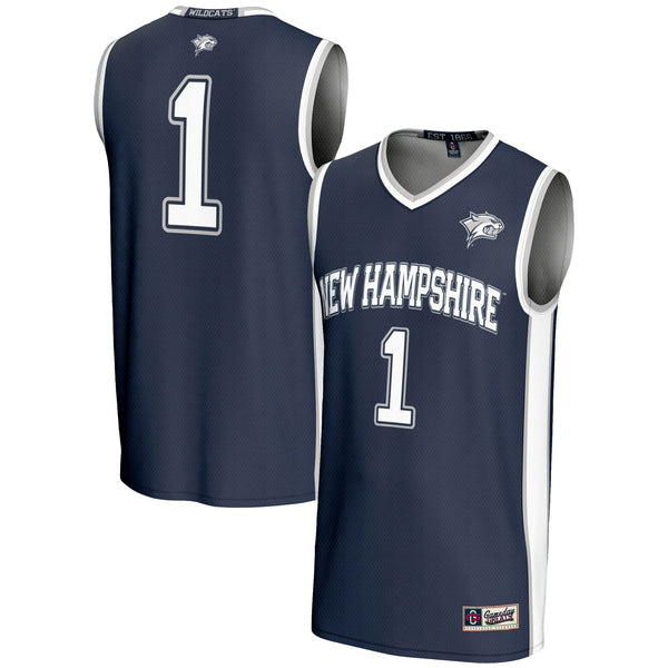 #1 New Hampshire Wildcats GameDay Greats Lightweight Basketball Jersey - Blue