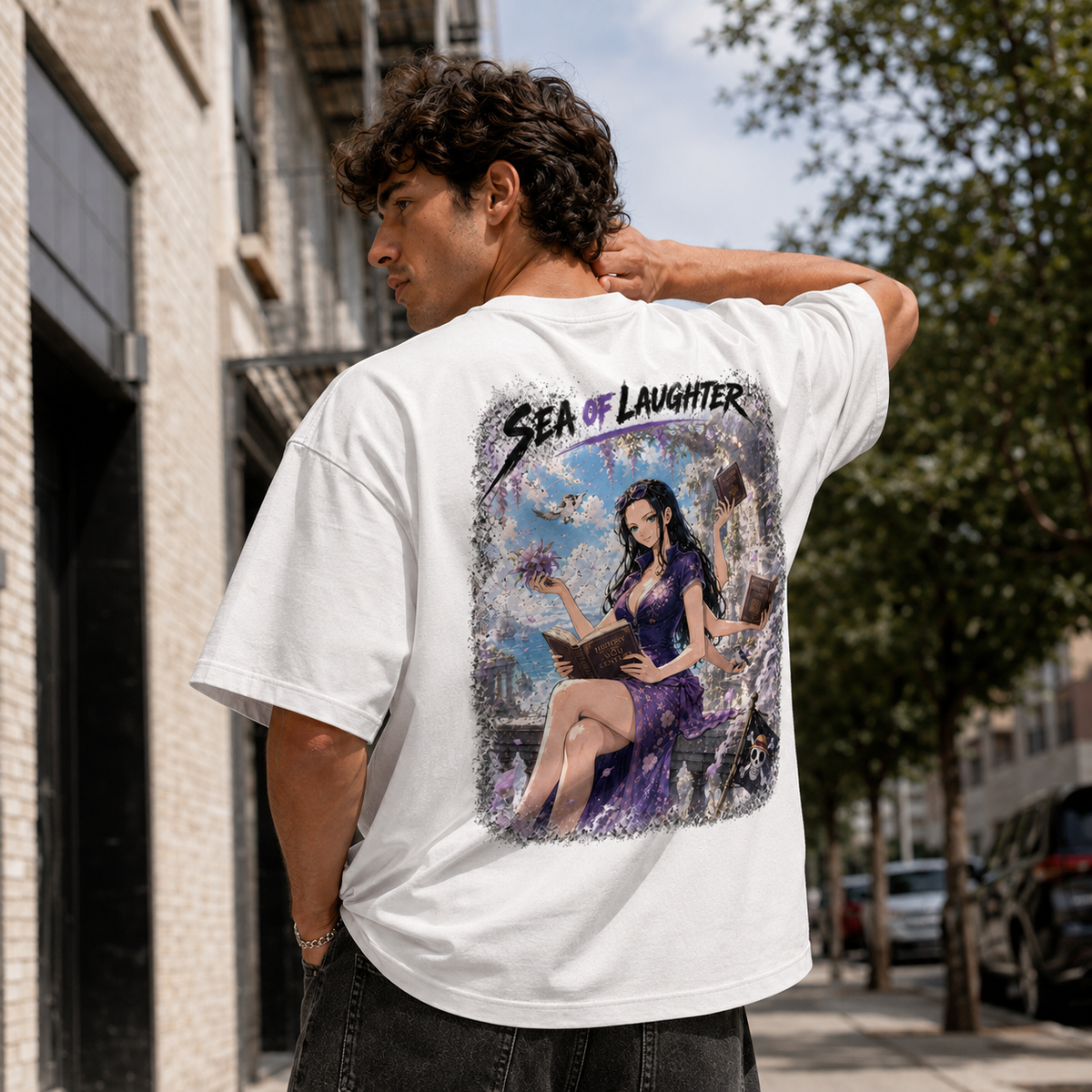 Sea of Laughter - Nico Robin Archive Graphic Tee - lifestyle