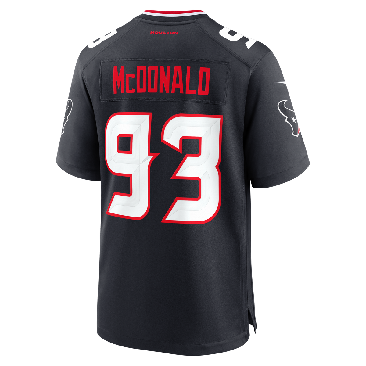 Houston Texans Kayden McDonald Nike Navy Team Game Jersey