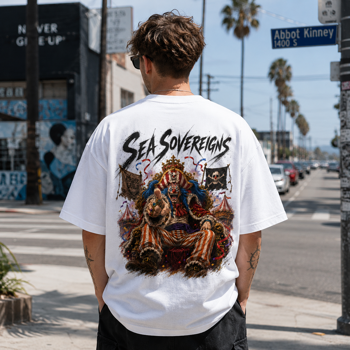 Sea Sovereigns - Buggy Enthroned Graphic Streetwear Tee - lifestyle