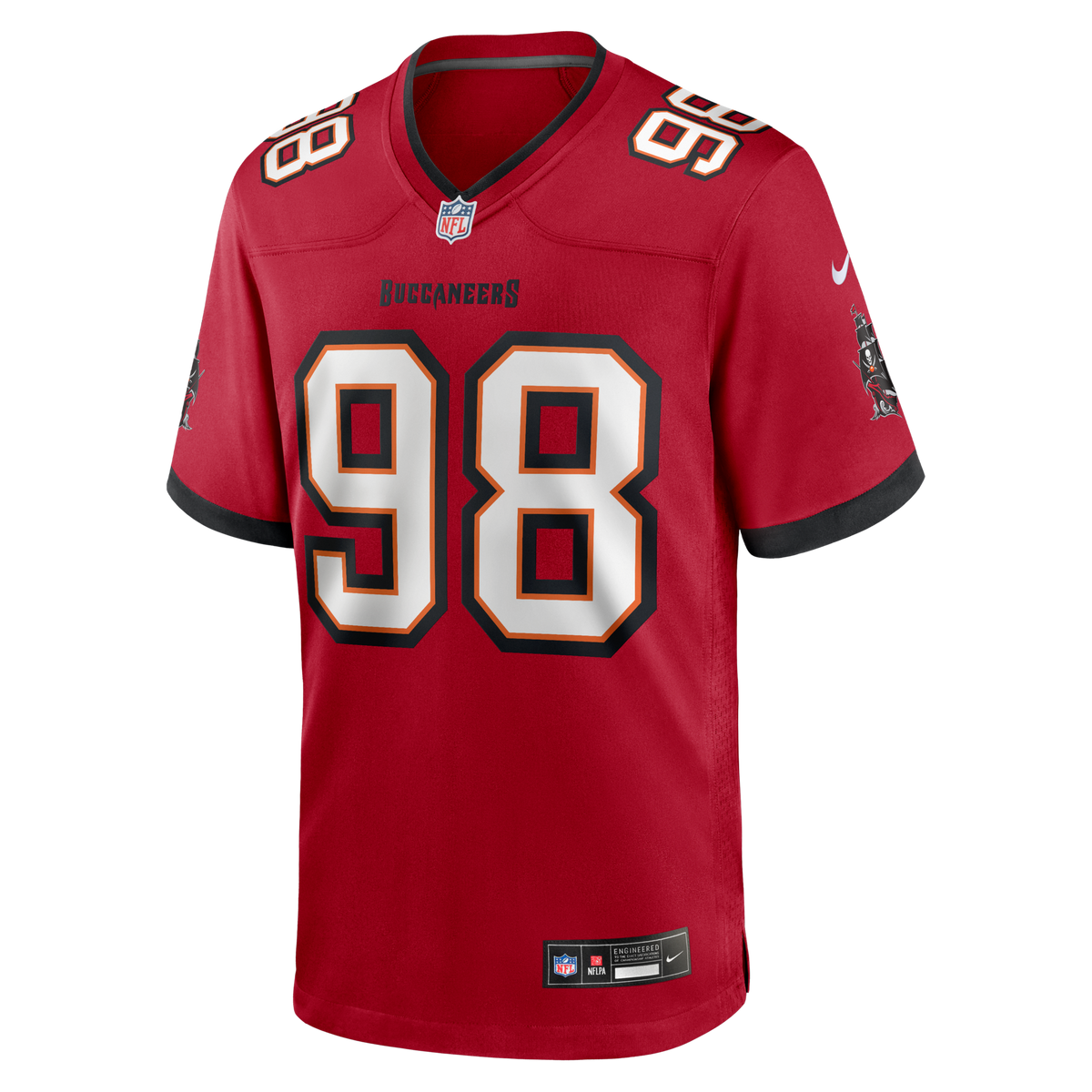 Tampa Bay Buccaneers Anthony Nelson Nike Red Game Jersey