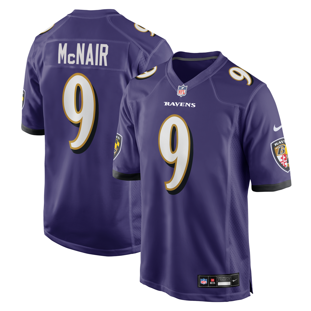 Baltimore Ravens Steve McNair Nike Purple Game Retired Player Jersey