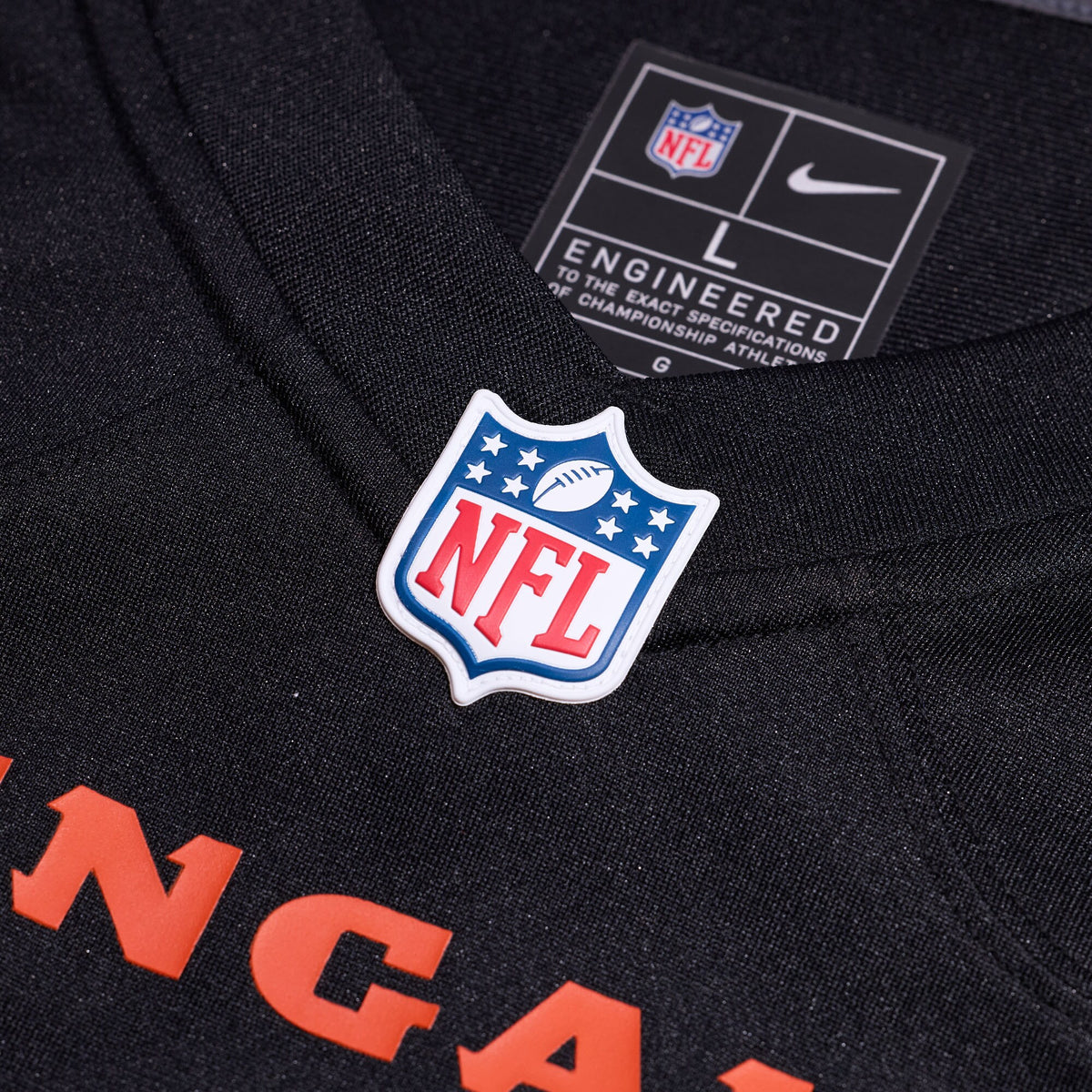 Cincinnati Bengals Charlie Jones Nike Black Team Game Jersey