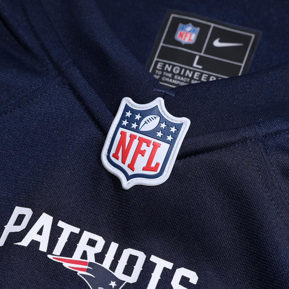 New England Patriots Bryce Baringer Nike Navy Team Game Jersey