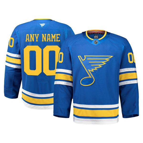 St. Louis Blues Fanatics Blue Home Authentic Pro Custom Jersey