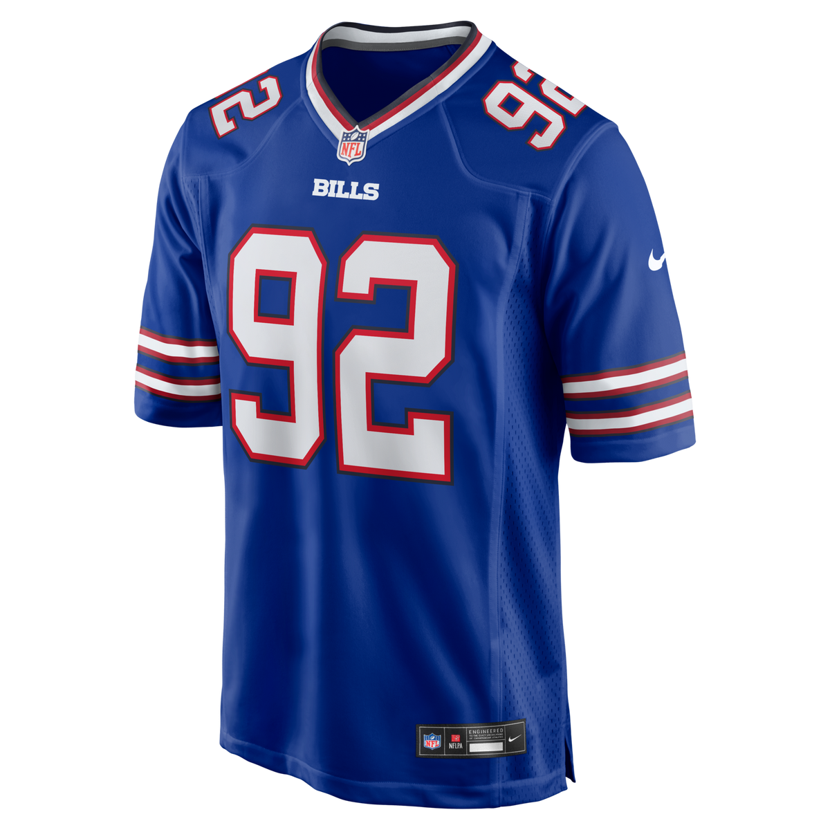 Buffalo Bills DaQuan Jones Nike Royal Game Player Jersey