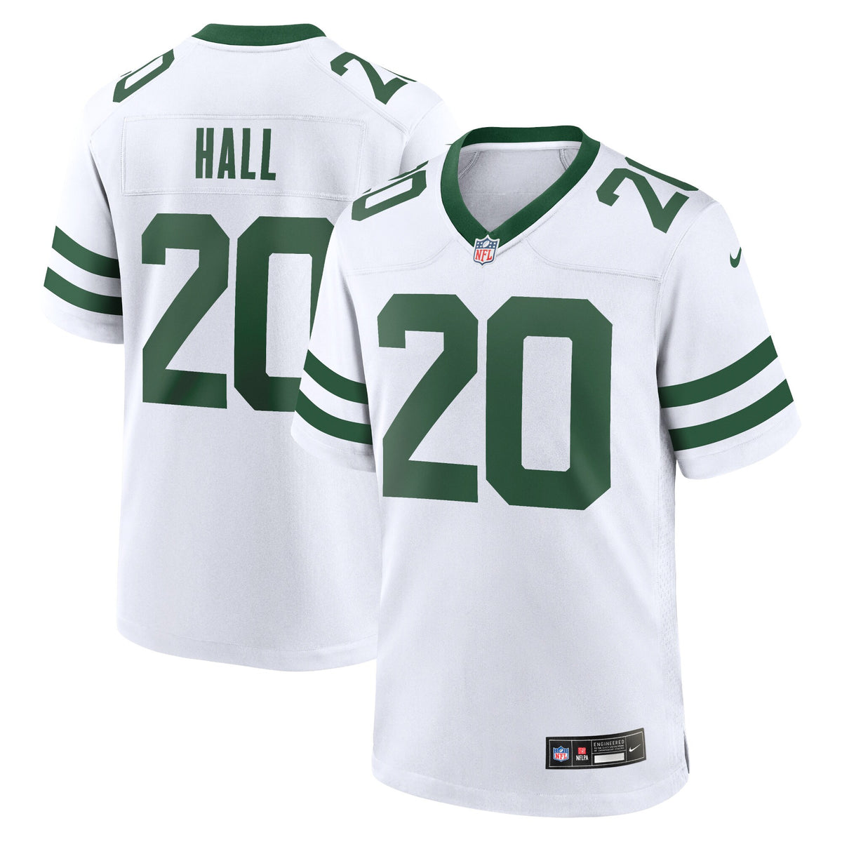 New York Jets Breece Hall Nike Legacy White Game Jersey