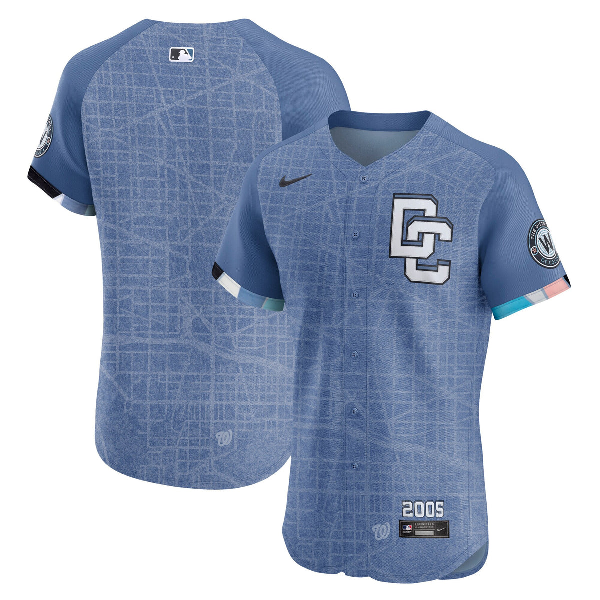 Washington Nationals Nike Blue 2025 City Connect Elite Jersey