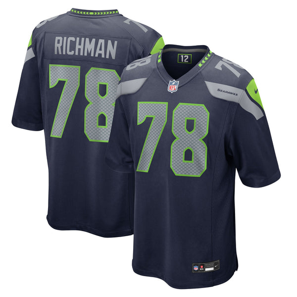 Seattle Seahawks Mason Richman Nike College Navy Team Game Jersey