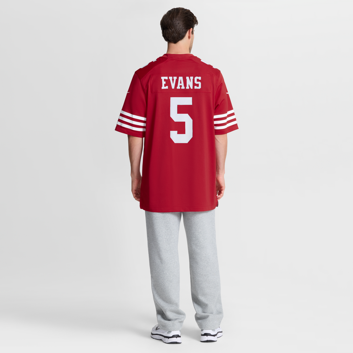 San Francisco 49ers Mike Evans Nike Scarlet Game Jersey