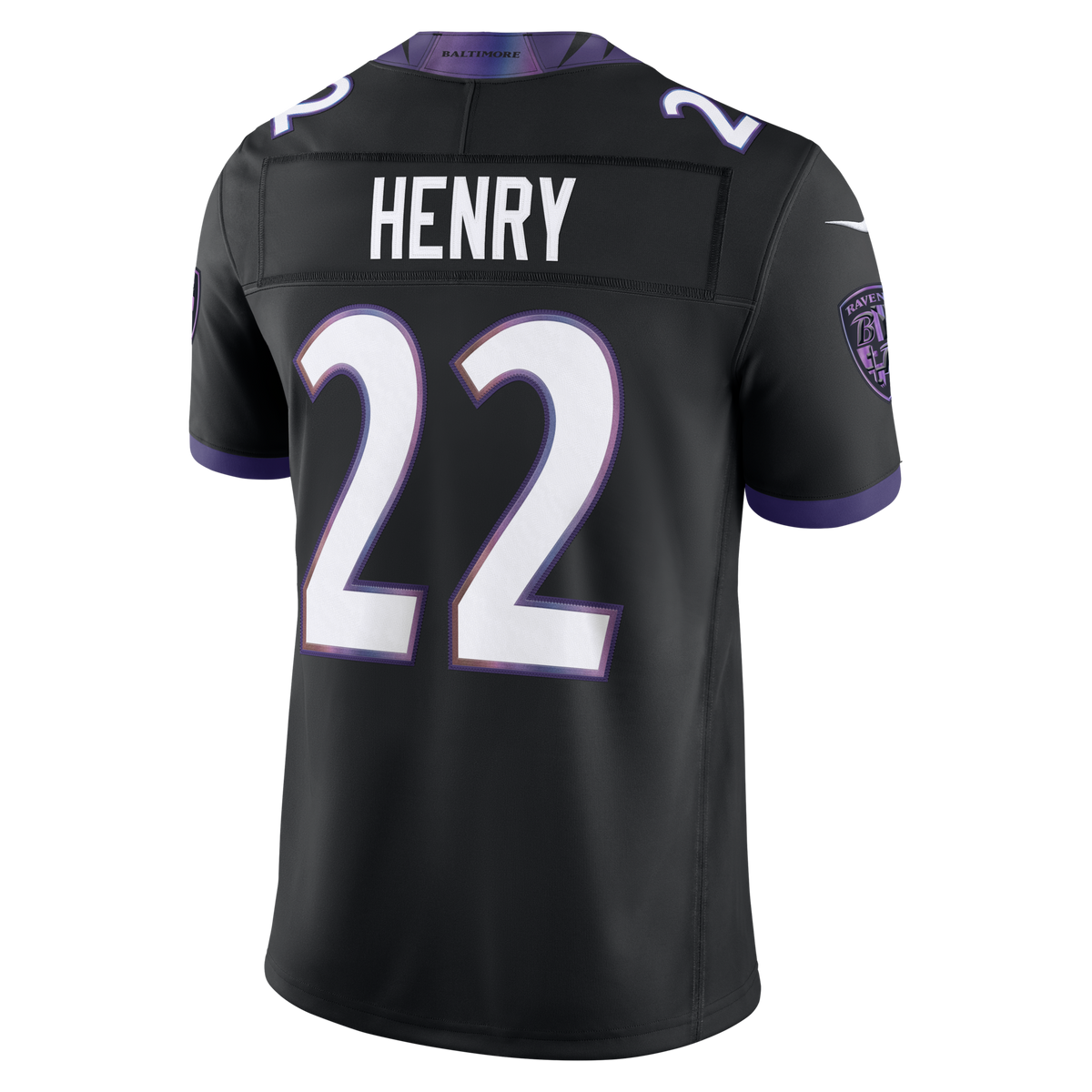 Baltimore Ravens Derrick Henry Nike Black Alternate Alternate Vapor F.U.S.E. Stitched Limited Jersey