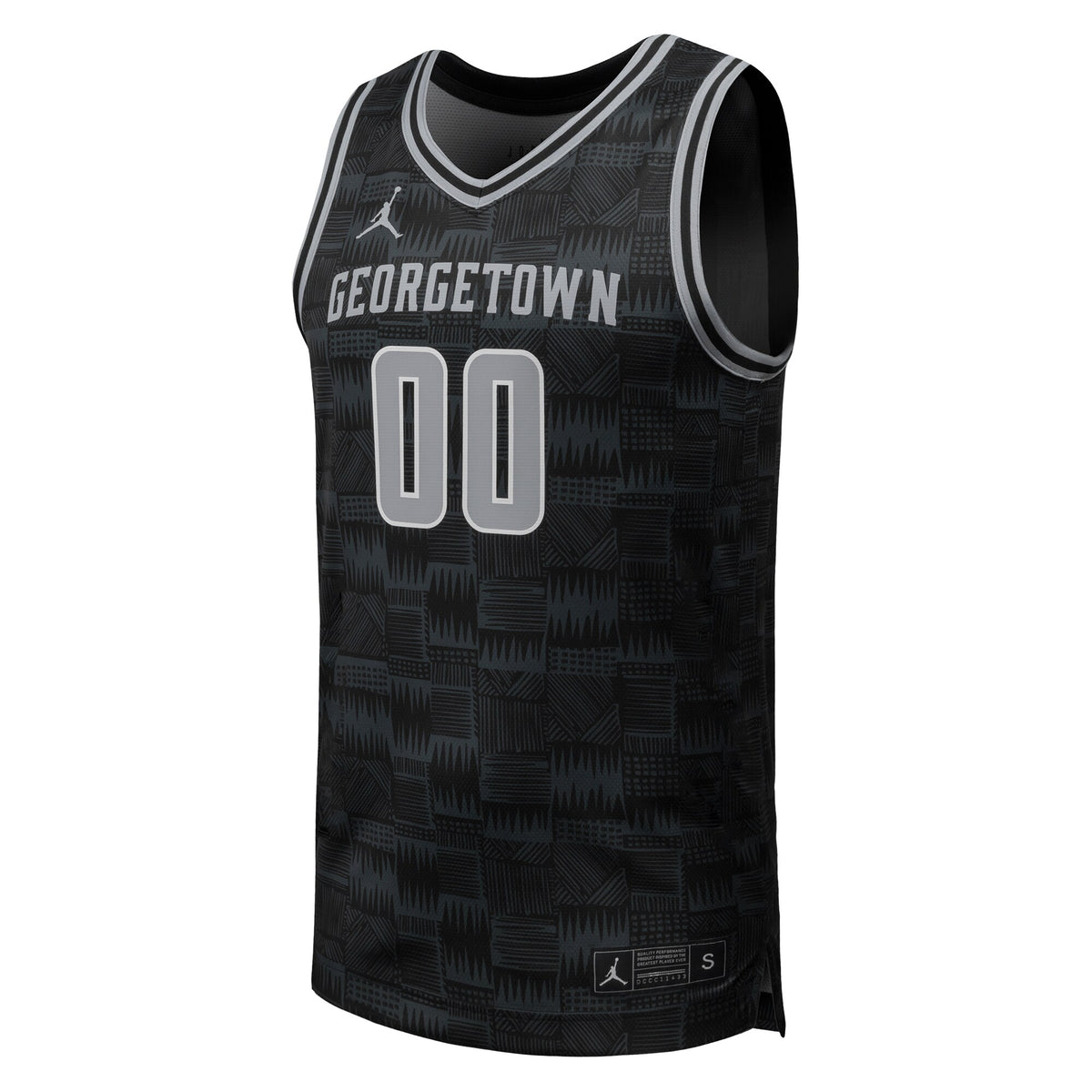 Jordan Brand #00 Black Georgetown Hoyas Replica Basketball Jersey