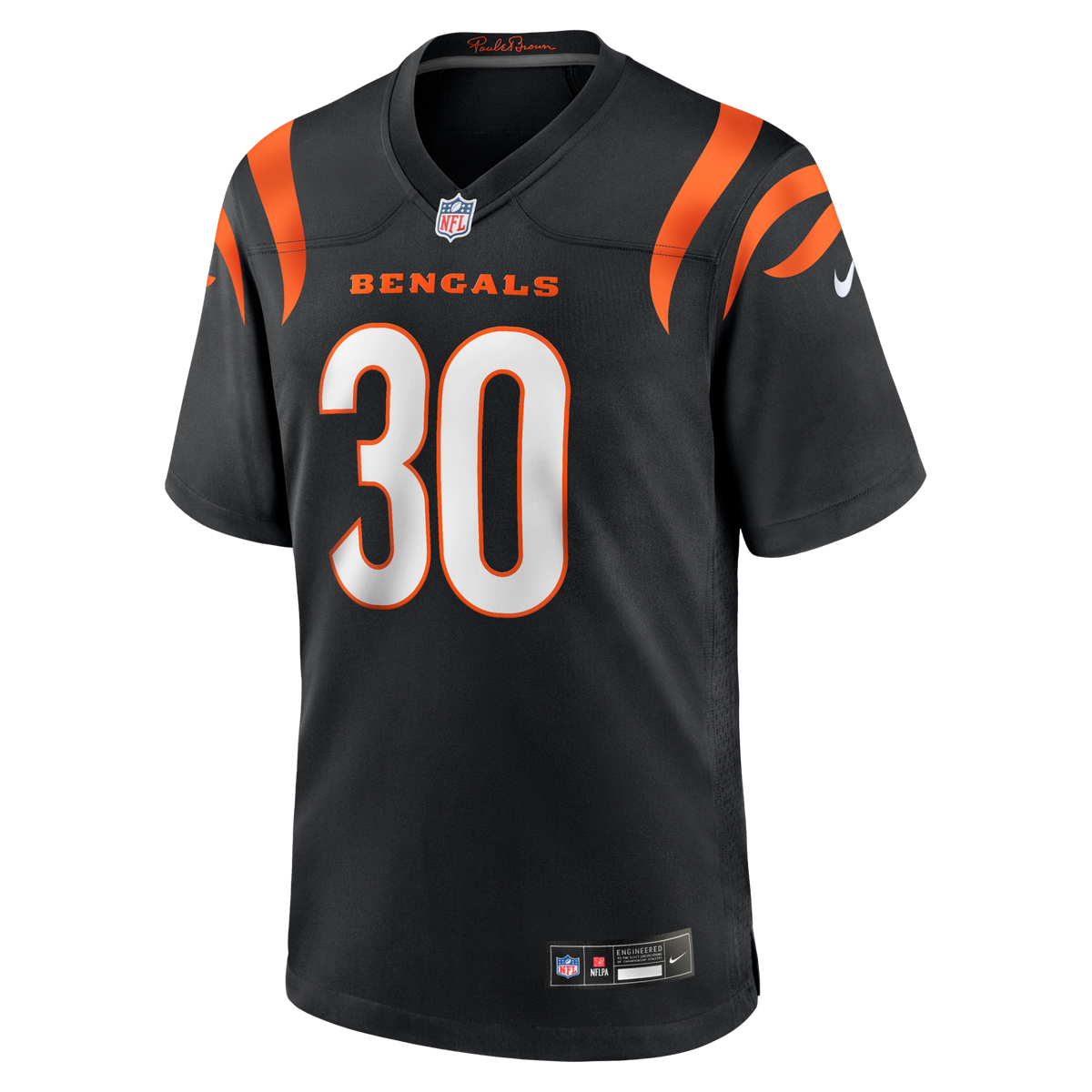 Cincinnati Bengals Chase Brown Nike Black Team Game Jersey