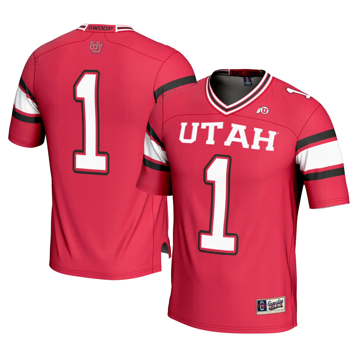 #1 Utah Utes GameDay Greats Football Jersey - Red