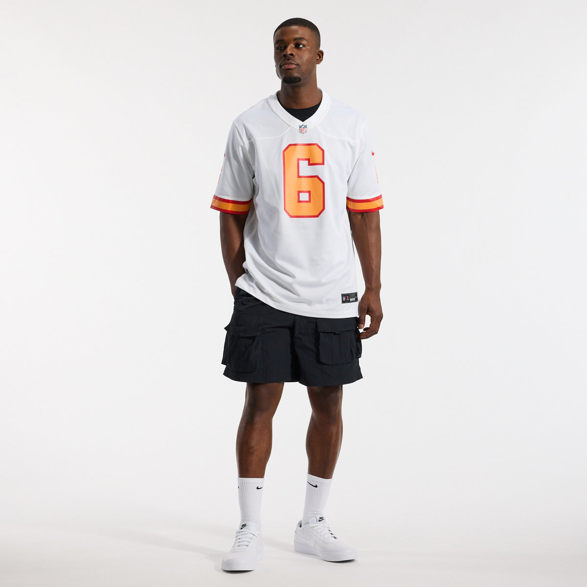 '76 Tampa Bay Buccaneers Baker Mayfield Nike White Player Game Jersey