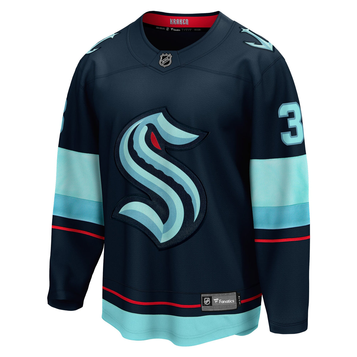 Seattle Kraken Will Borgen Fanatics Deep Sea Blue Home Breakaway Player Jersey