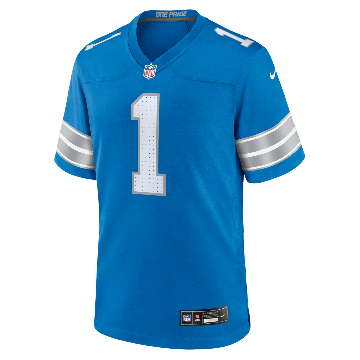 Detroit Lions Blake Miller Nike Blue 2026 NFL Draft First Round Pick No. 17 Team Game Jersey