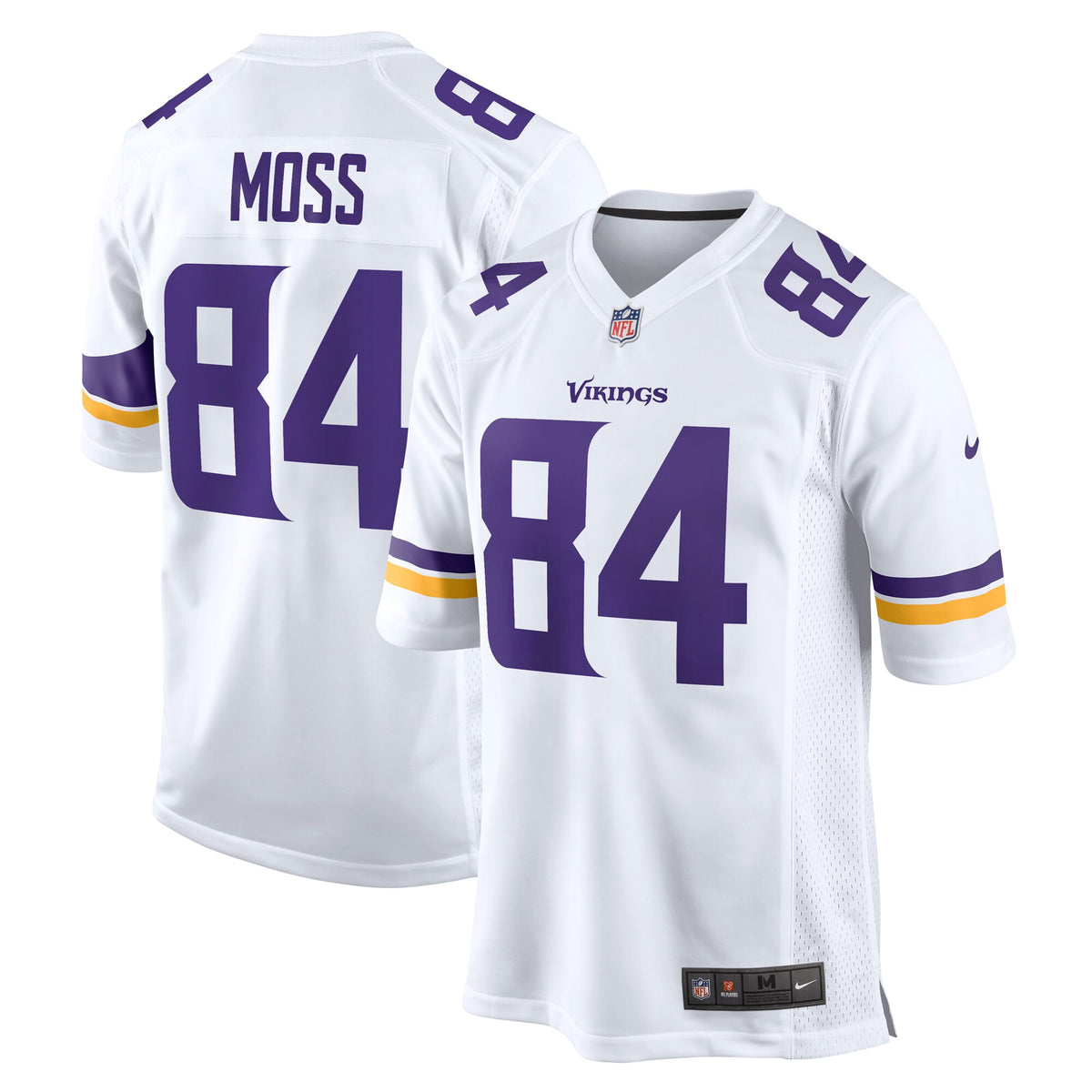 Minnesota Vikings Randy Moss Nike White Retired Player Game Jersey