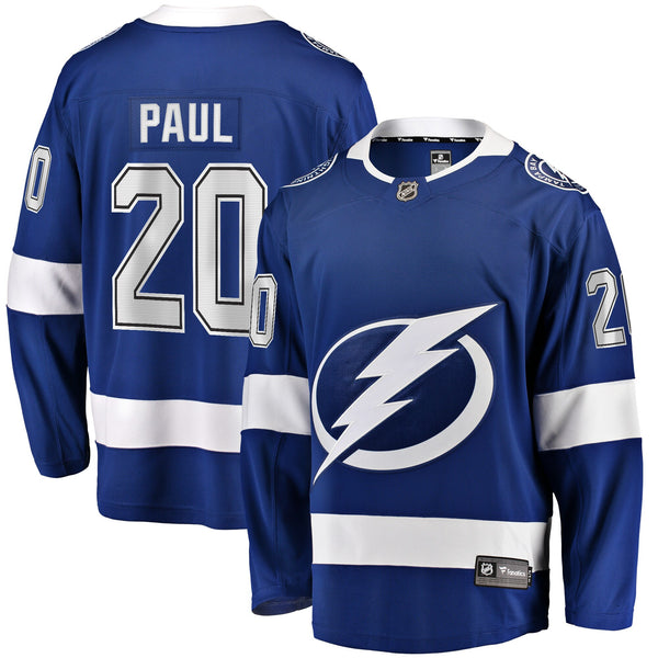 Tampa Bay Lightning Nicholas Paul Fanatics Blue Home Breakaway Player Jersey
