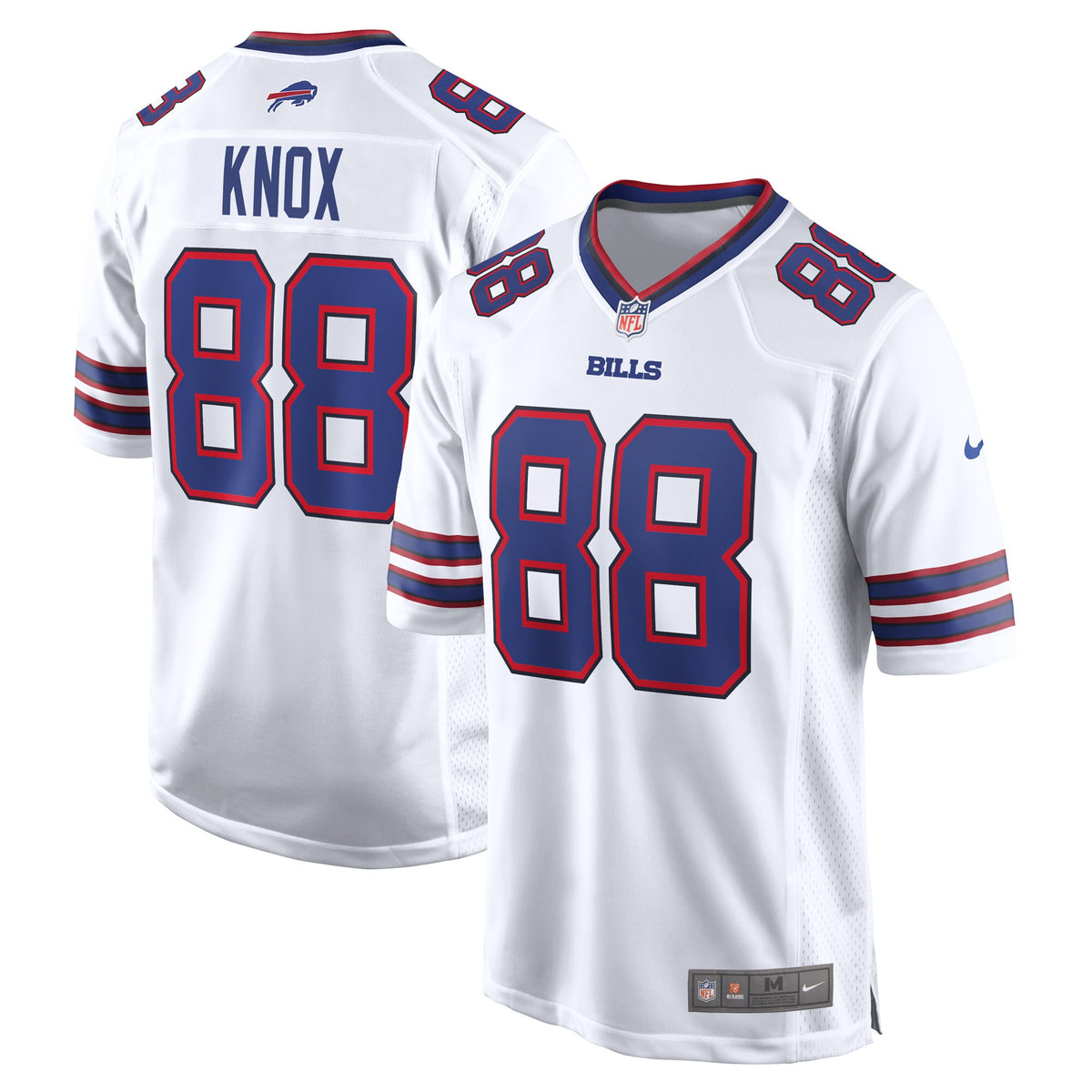 Buffalo Bills Dawson Knox Nike White Away Game Player Jersey