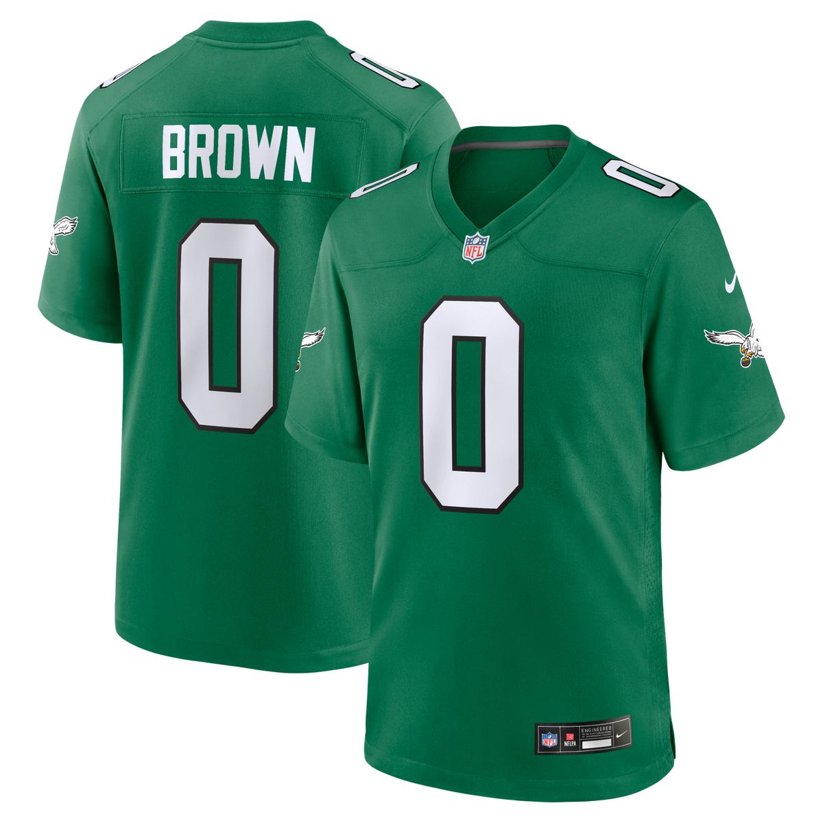 Philadelphia Eagles Marquise Brown Nike Kelly Green Alternate 2 Game Jersey