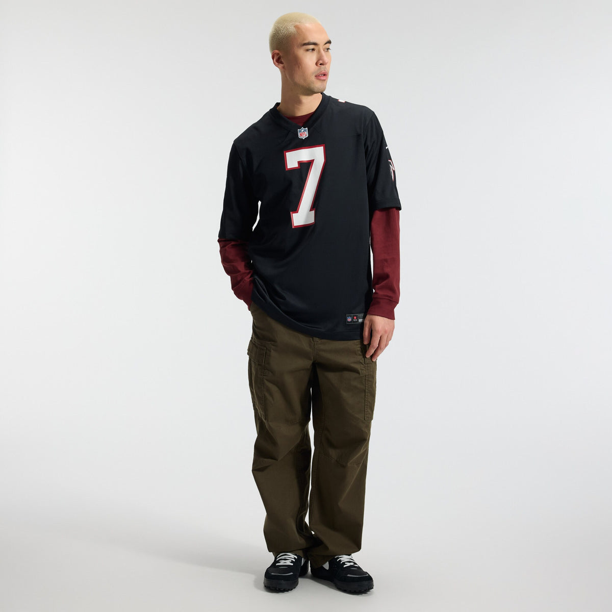 Atlanta Falcons Bijan Robinson Nike Black Throwback Game Jersey
