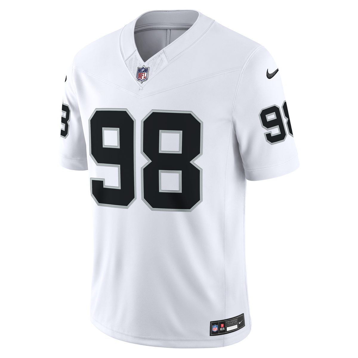 Las Vegas Raiders Maxx Crosby Nike White Vapor F.U.S.E. Stitched Limited Jersey