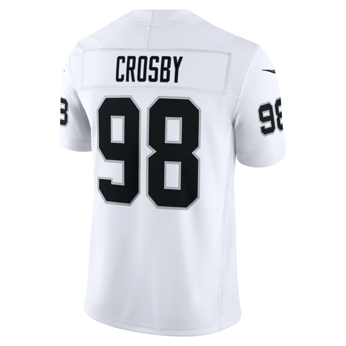 Las Vegas Raiders Maxx Crosby Nike White Vapor F.U.S.E. Stitched Limited Jersey