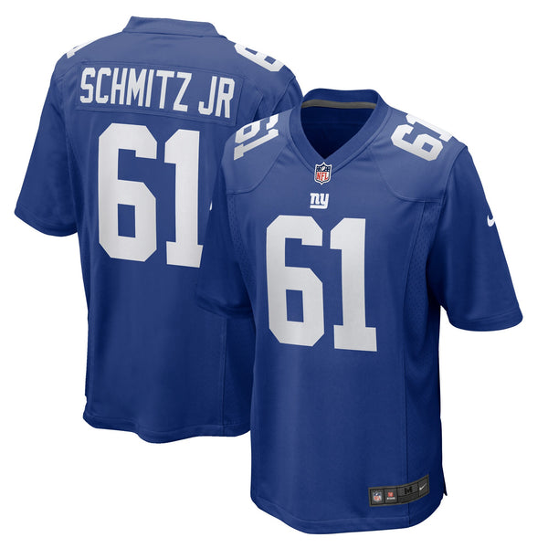 New York Giants John Michael Schmitz Jr. Nike Royal Team Game Jersey