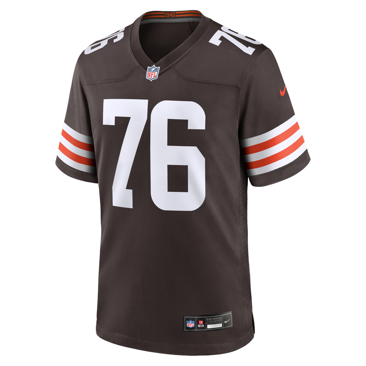Cleveland Browns Lou Groza Nike Brown Game Retired Player Jersey