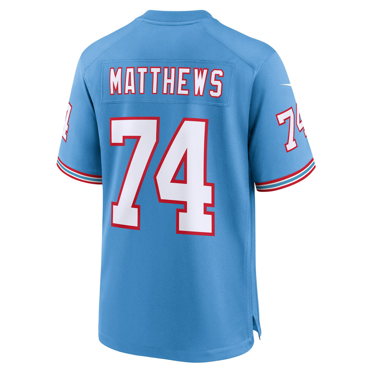 Tennessee Titans Bruce Matthews Nike Light Blue Retired Player Alternate Game Jersey
