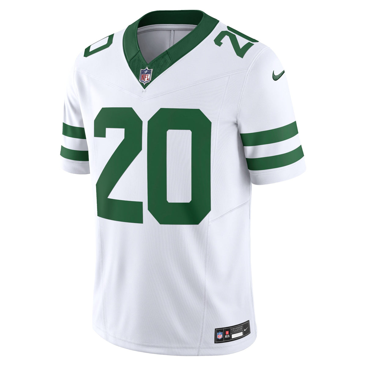 New York Jets Breece Hall Nike Legacy White Vapor F.U.S.E. Limited Jersey