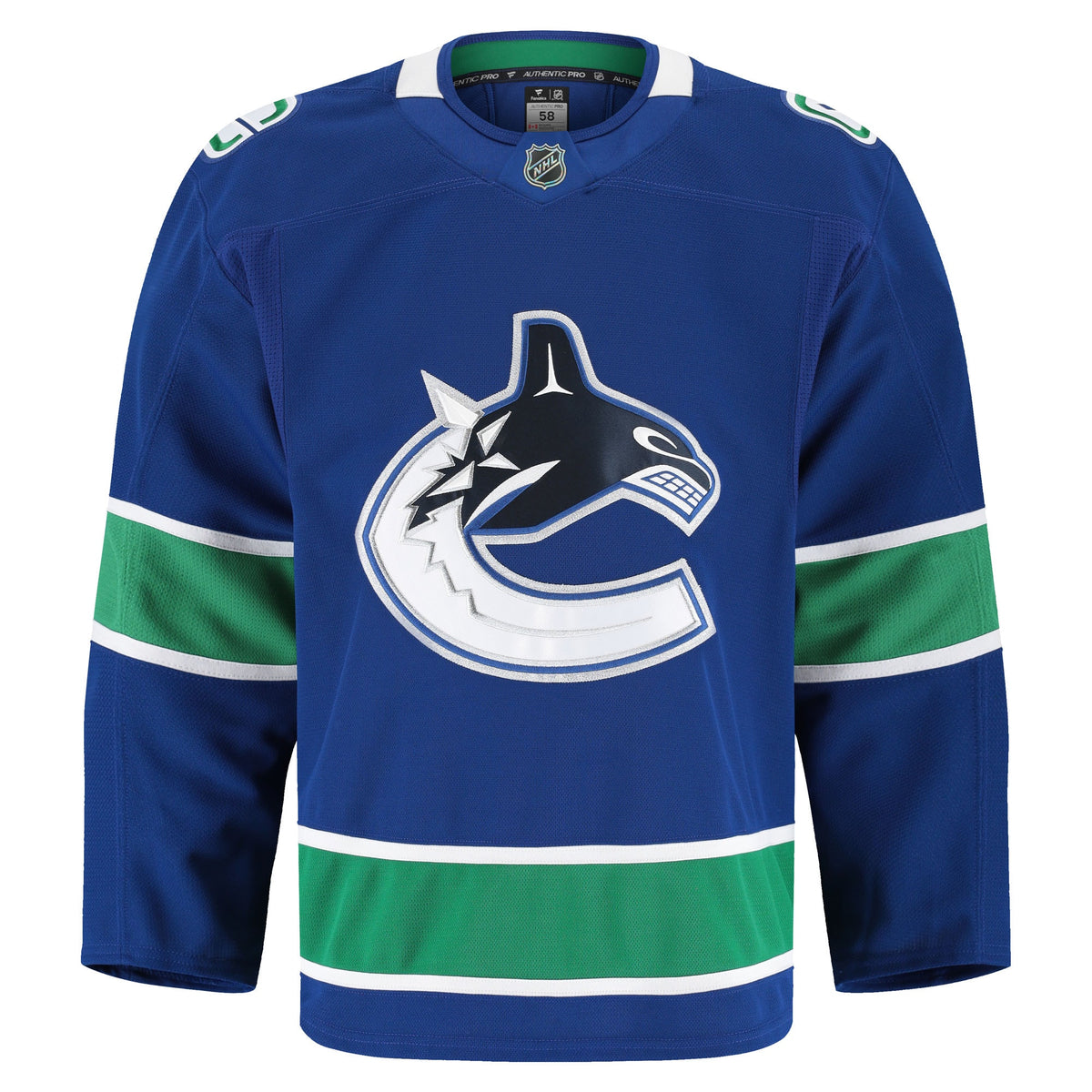 Vancouver Canucks Fanatics Blue Home Authentic Pro Jersey