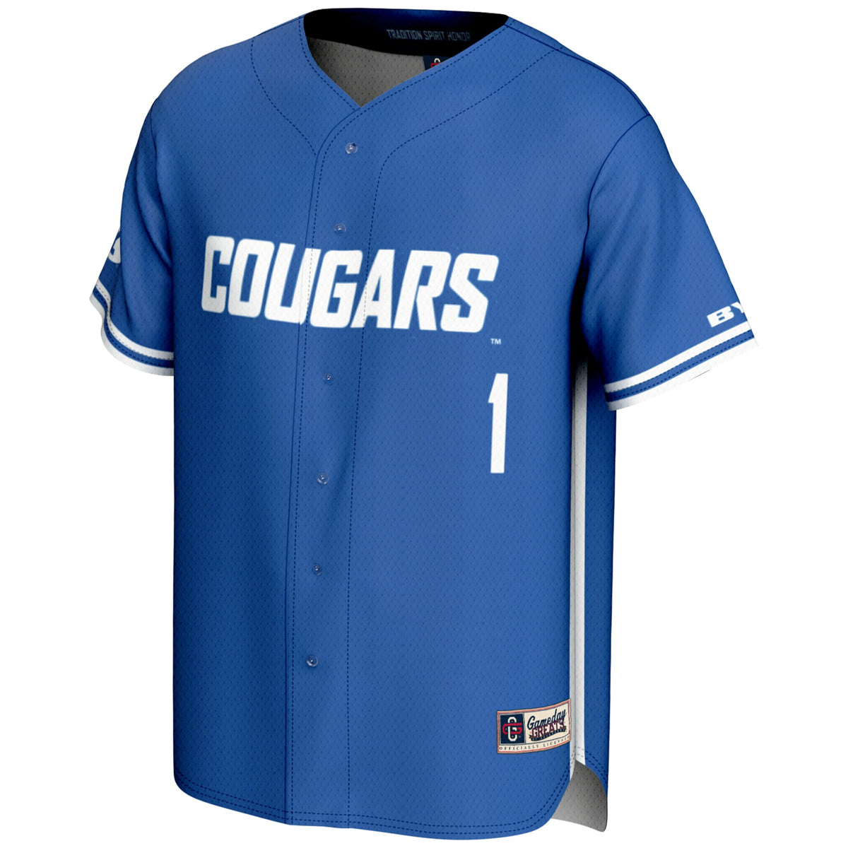 #1 BYU Cougars GameDay Greats Lightweight Baseball Jersey - Royal