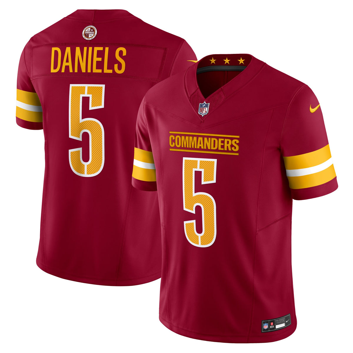 Washington Commanders Jayden Daniels Nike Burgundy Vapor F.U.S.E. Limited Jersey