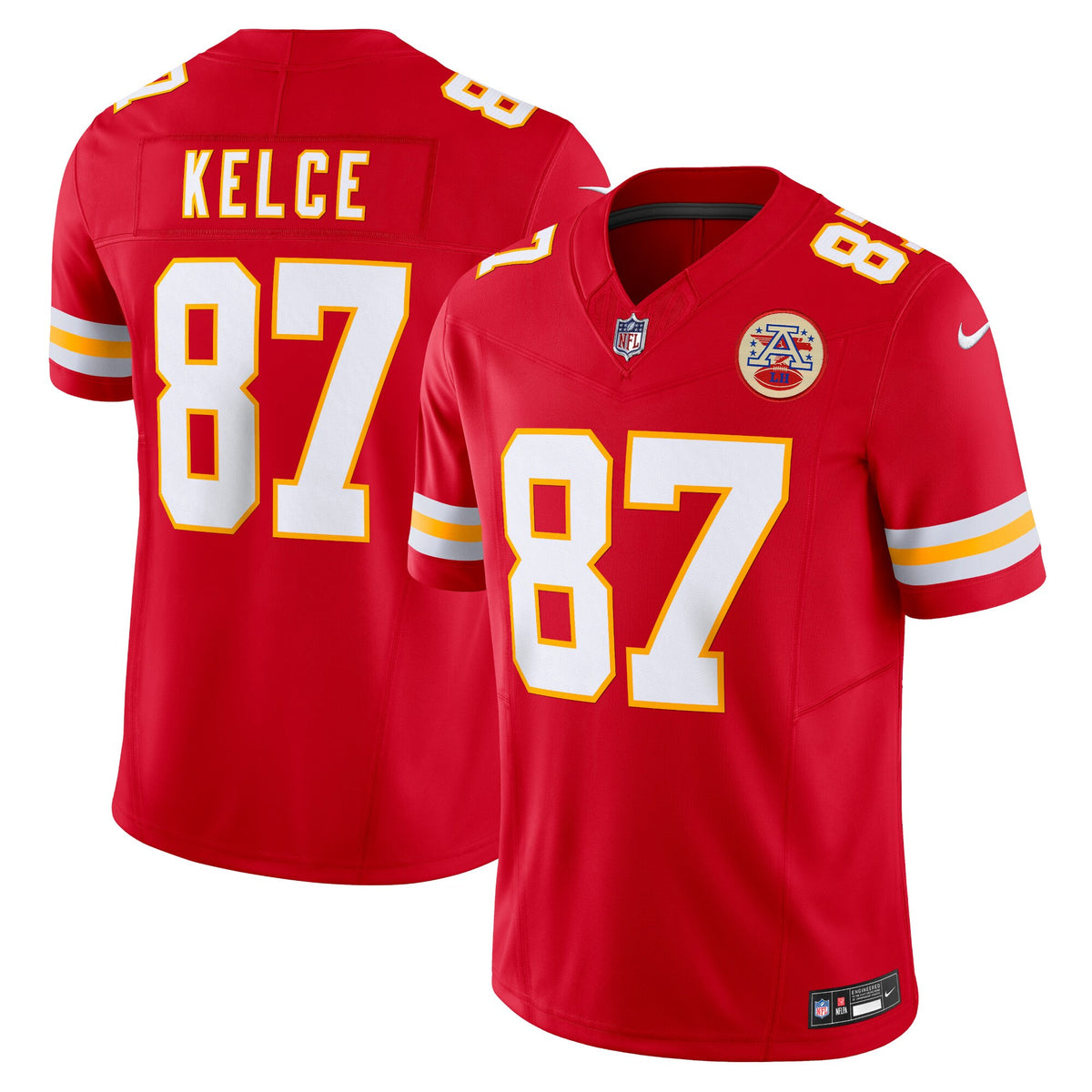 Kansas City Chiefs Travis Kelce Nike Red Vapor F.U.S.E. Limited Jersey