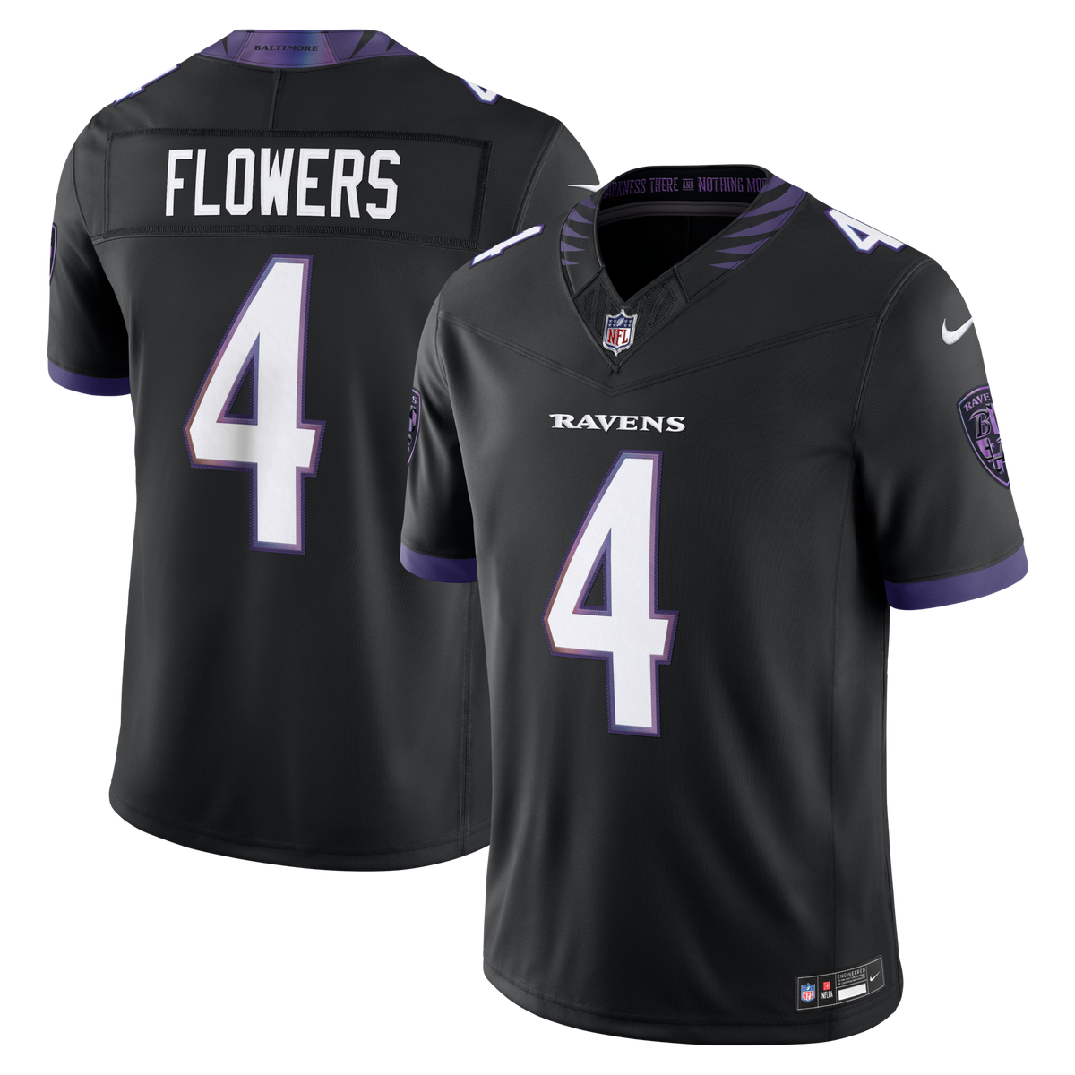 Baltimore Ravens Zay Flowers Nike Black Alternate Alternate Vapor F.U.S.E. Stitched Limited Jersey