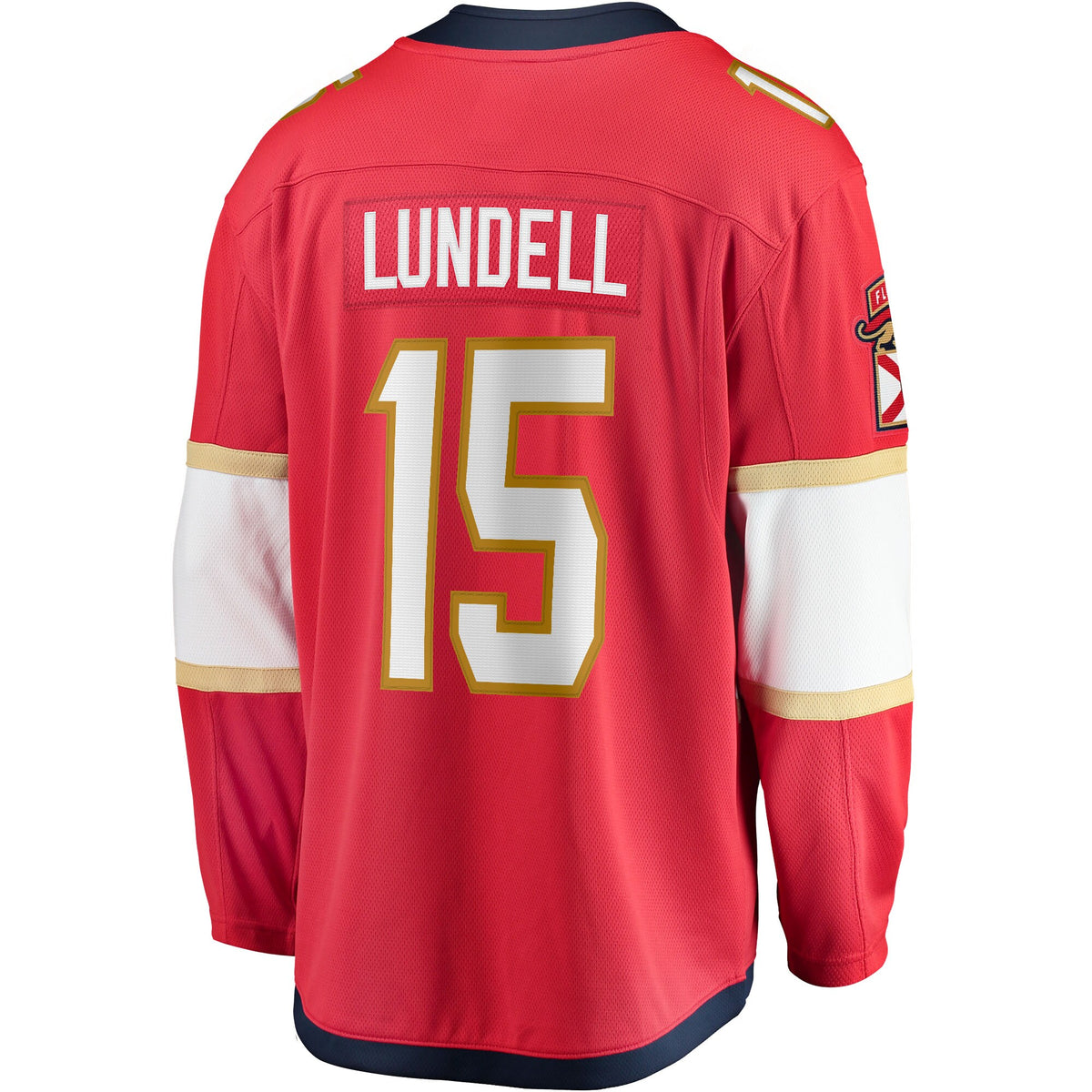 Florida Panthers Anton Lundell Fanatics Red Home Breakaway Player Jersey