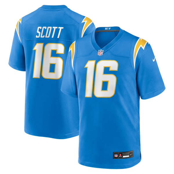 Los Angeles Chargers JK Scott Nike Powder Blue Game Jersey