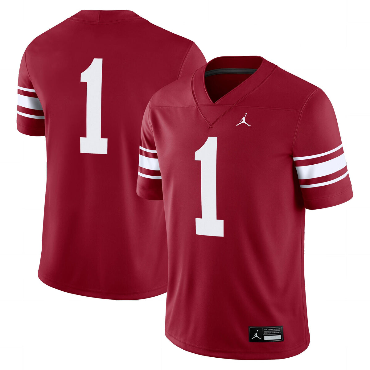 #1 Oklahoma Sooners Jordan Brand Throwback Alternate Game Jersey - Crimson