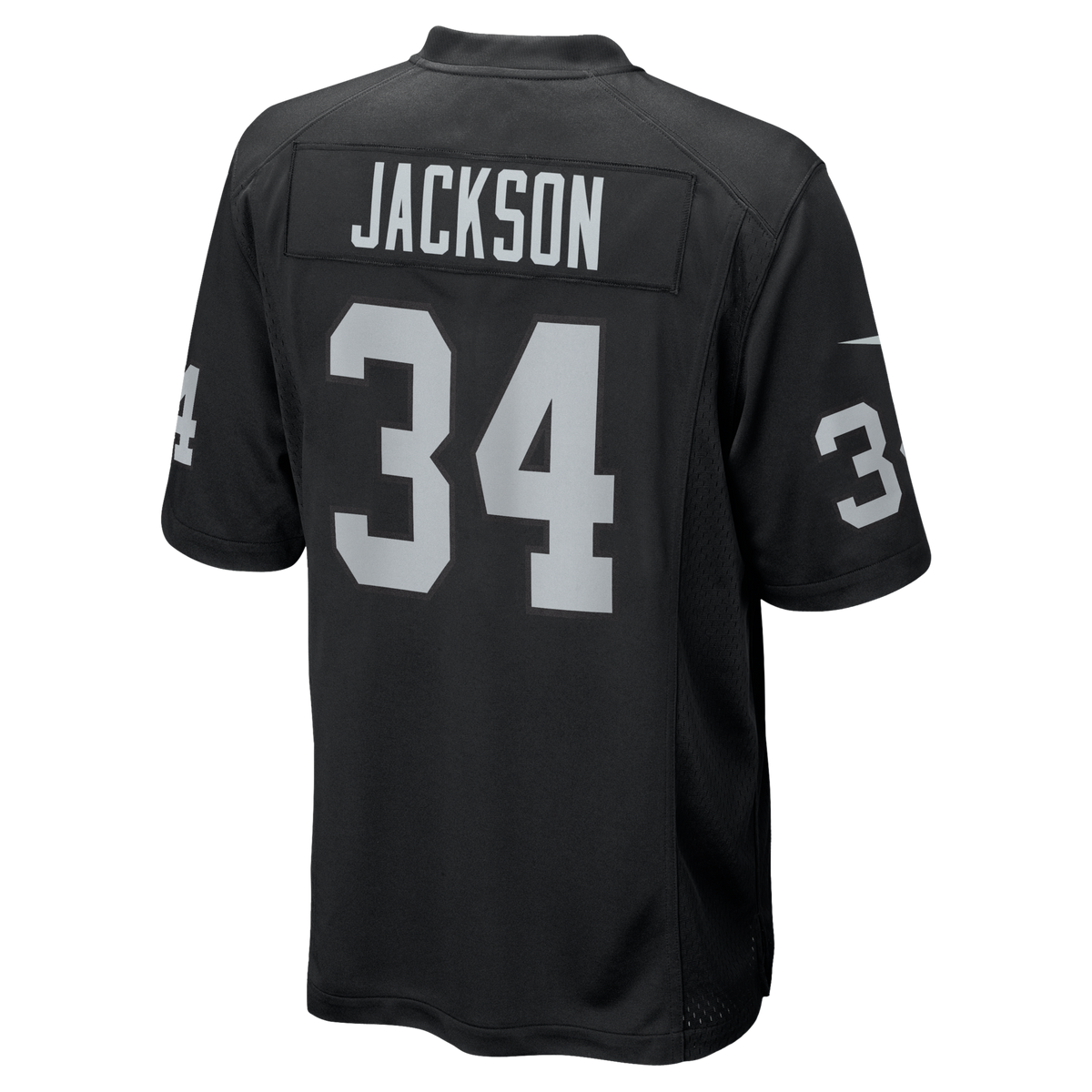 Las Vegas Raiders Bo Jackson Nike Black Game Retired Player Jersey